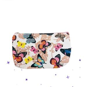 Colorful Butterfly Print Pouch/Cosmetic Bag